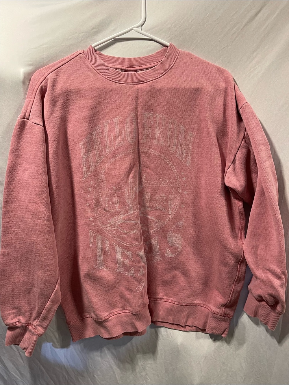 PINK Victoria's Secret Faded Rose Pullover Sweatshirt - Picture 2 of 5